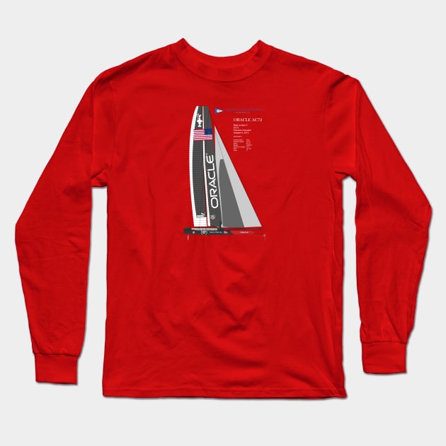 Oracle Catamaran Long Sleeve T-Shirt by Jun Pagano